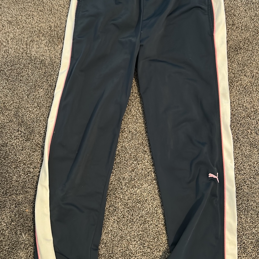 Puma Blue and Pink Joggers with Tapered Fit
